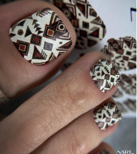 Αυτοκόλλητα wraps για pedicure No426