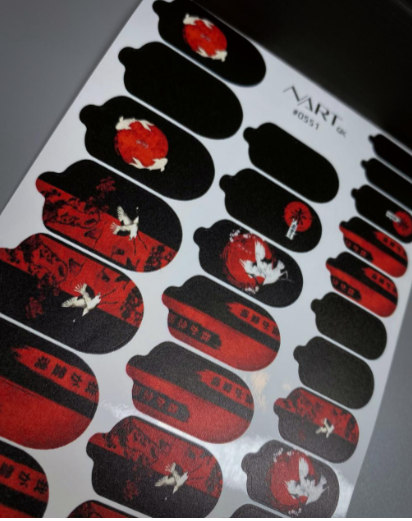 551b Αυτοκόλλητα wraps για manicure No551