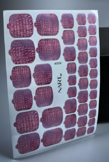 576b Αυτοκόλλητα wraps για pedicure No576