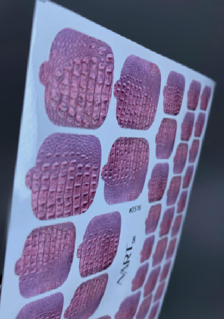 576d Αυτοκόλλητα wraps για pedicure No576