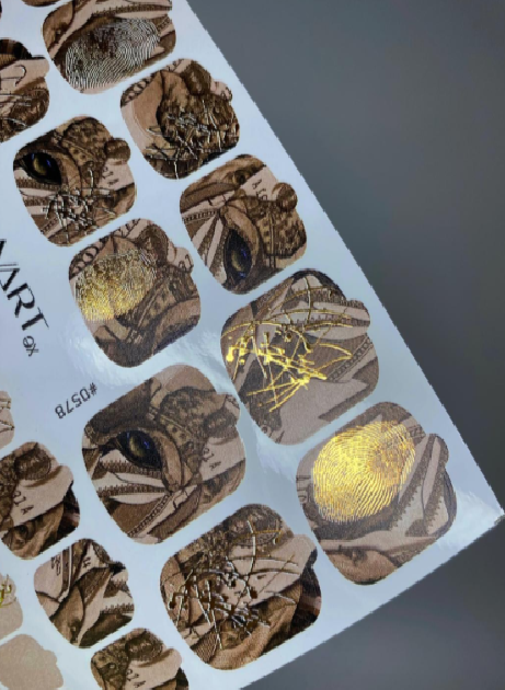 Αυτοκόλλητα wraps για pedicure No578