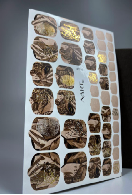 Αυτοκόλλητα wraps για pedicure No578