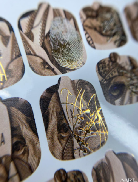 Αυτοκόλλητα wraps για pedicure No578