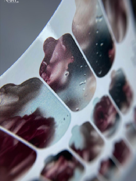 587d Aυτοκόλλητα wraps για manicure No587