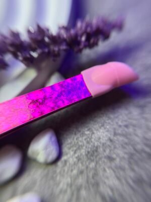 Τσιμπιδάκι διπλής όψεως ροζ χρυσό καθρέφτης