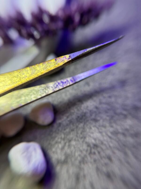 Τσιμπιδάκι διπλής όψεως ροζ χρυσό καθρέφτης