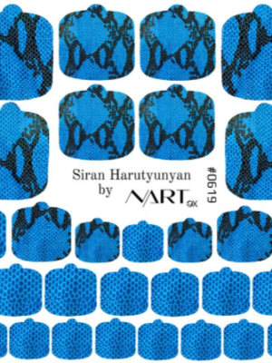 Αυτοκόλλητα wraps για pedicure No619