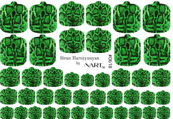 Αυτοκόλλητα wraps για pedicure No618