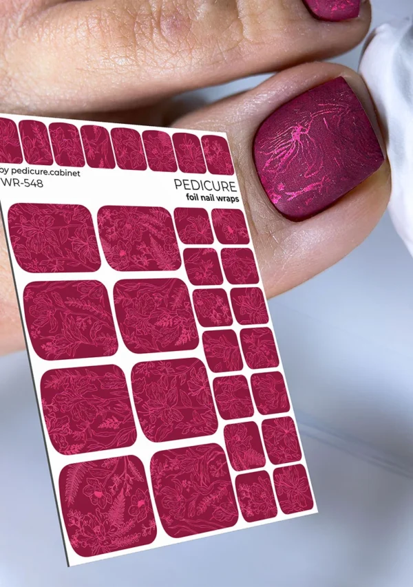 Αυτοκόλλητα wraps για pedicure no548