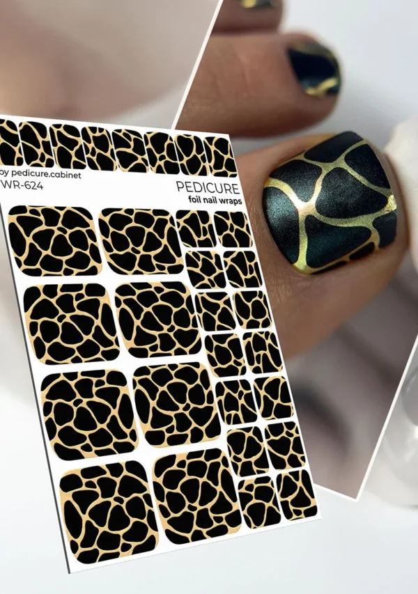 Αυτοκόλλητα wraps pedicure No624