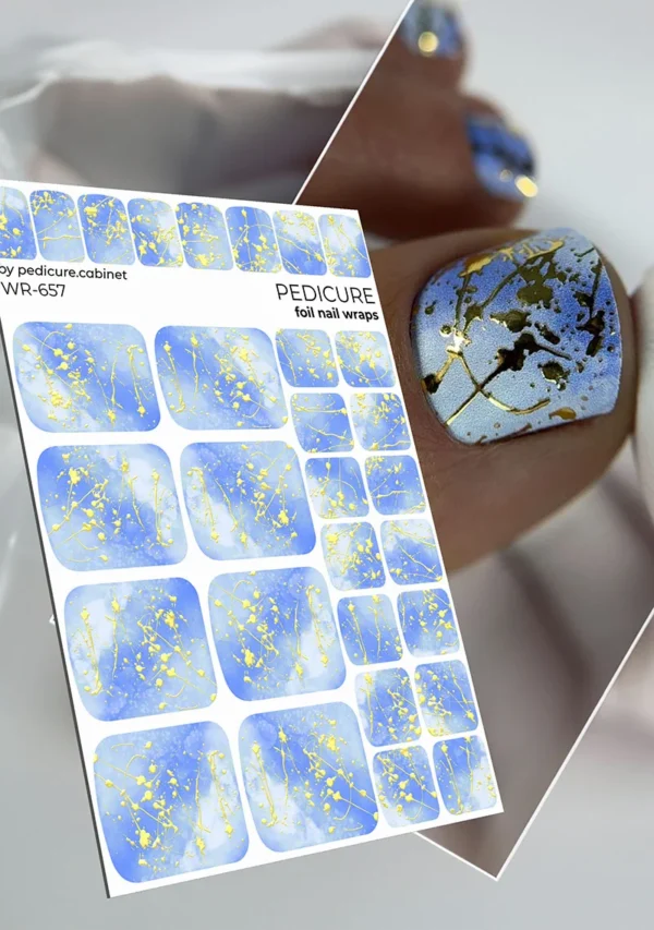 Αυτοκόλλητα wraps pedicure No657