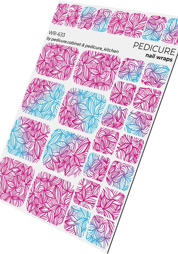 Αυτοκόλλητα wraps pedicure No633