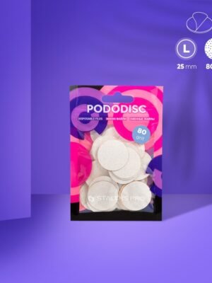 Ανταλλακτικά για Pododisk σε λευκό χρώμα large 80grit 50τμχ 25mm