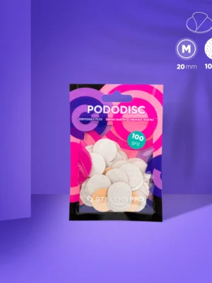 Ανταλλακτικά για Pododisk σε λευκό χρώμα Large 100grit 50τμχ 20mm