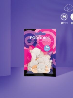 Ανταλλακτικά για Pododisk σε λευκό χρώμα medium 80grit 50τμχ 20mm